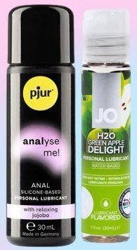 Набор лубрикантов pjur analyse me! Relaxing jojoba silicone 30 мл + System JO Green Apple (30 мл) LB581 фото