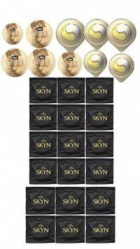 Набір з 28 шт : One Vanish 5 шт , Skyn Original 18 шт , OLO Ice Durable Fire 5 шт SOS269 фото