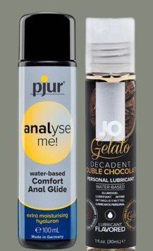 Набор лубрикантов pjur analyse me! Comfort water glide 100 мл + System JO GELATO Double Chocolate (30 мл) LB999 фото