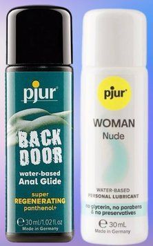 Набор лубрикантов pjur backdoor Regenerating 30 мл + pjur Woman Nude 30 мл LB435 фото