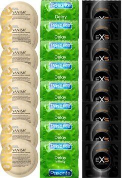 Набор 24 шт ONE Vanish Hyperthin + Delay Infinity + EXS Black Latex SOS7360 фото