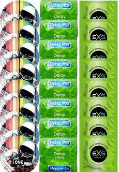 Набор 24 шт One Extreme ribs + Delay Infinity + EXS Extreme 3-in-1 SOS7410 фото