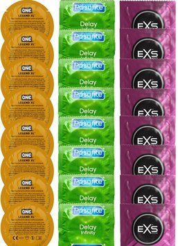 Набор 24 шт 𝐎𝐍𝐄 𝐋𝐞𝐠𝐞𝐧𝐝 𝐗𝐋 + Delay Infinity + EXS Extra Thick SOS7458 фото