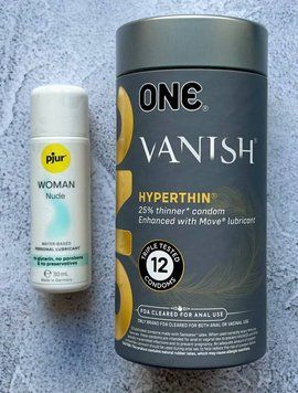 Комплект ONE Vanish 12 шт - Лубрикант pjur Woman Nude 30 мл SOS2642 фото