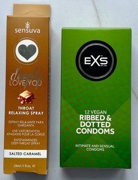 Набор EXS Ribbed & Dotted 12 шт - Sensuva Deeply Love You Salted Caramel SOS3605 фото