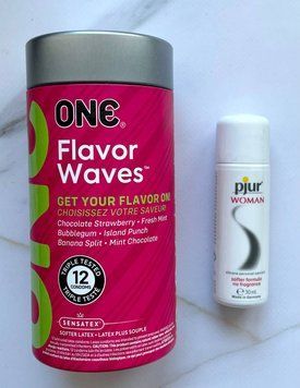 Набір ONE Flavor Waves 12 шт + Змазка на силіконовій основі pjur Woman 30 мл SOS1945 фото