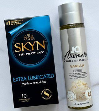 Набор 10 шт Skyn Exstra Lube + System JO Aromatix Vanilla 120 мл SOS1645 фото