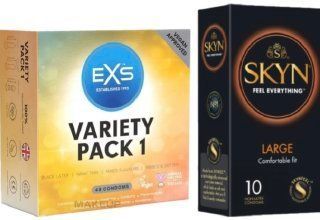 Набір з SKYN Large (10 шт) + EXS Mixed Variety Pack 1, 48 штук SOS8038 фото