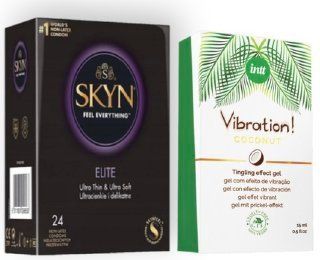 SKYN Elite, 24 шт + Intt Vibration Coconut Vegan (15 мл) SOS7010 фото