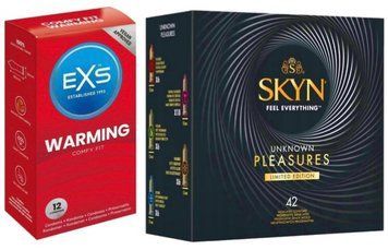 Набор с SKYN Pleasures, 42 шт + EXS Warming, 12 шт SOS7938 фото
