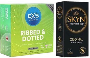 Набір з SKYN Original 10 штук + EXS Ribbed & Dotted 48 шт SOS7889 фото