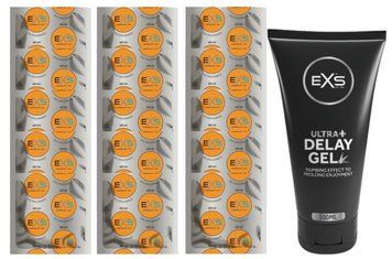 Комплект: EXS Delay 15 шт + Пролонгатор EXS Delay Gel Ultra+ (100 мл) SOS11118 фото