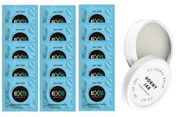 Комплект EXS Air Thin 15 шт + Bijoux Indiscrets Horny Jar SOS14782 фото