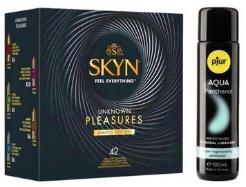 Комплект SKYN Pleasures 42 шт + Pjur Aqua Panthenol 100 мл SOS13263 фото