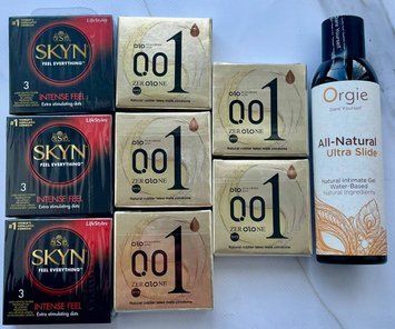 Набір 24 шт OLO Лід і Полум'я 001 + Skyn Intense Feel + Лубрикант ALL-NATURAL Ultra Slide 150 мл Orgie SOS3847 фото