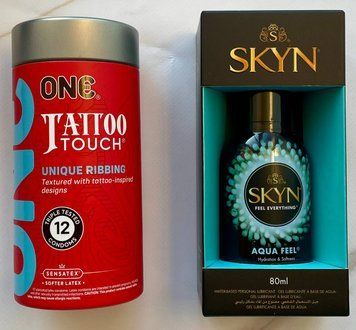 Набор ONE Tattoo Touch Pack 12 шт. + Лубрикант на водной основе SKYN AQUA FEEL, 80 мл. SOS1201 фото