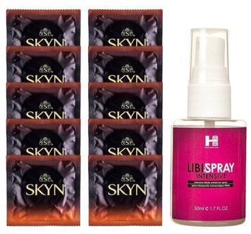 Комплект Skyn Warming 10 шт + SHS LibiSpray 50 мл SOS14180 фото