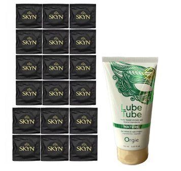 SKYN ORIGINAL 18 шт и Лубрикант ORGIE LUBE TUBE NATURE, 150 мл SOS866 фото
