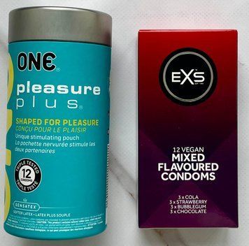 НАБОР ONE Pleasure Plus 12 шт - EXS Mixed Flavoured 12 шт SOS3155 фото