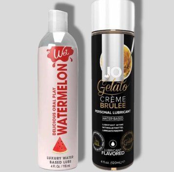 Wet Oral Play Watermelon (118 мл) + JO GELATO CremeBrulee (120 мл) LB947 фото