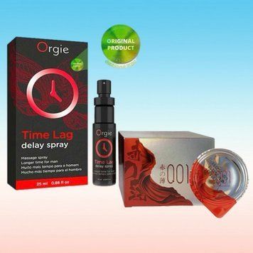 Пролонгатор для мужчин Time Lag, 25 мл. ORGIE+ OLO Red Silver. 10шт. SOS6661 фото