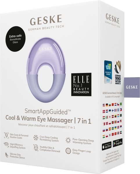 Массажер для глаз GESKE Cool & Warm Eye Massager 7в1 purple HB0314 фото