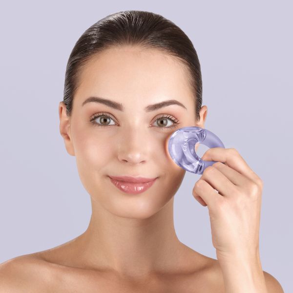 Массажер для глаз GESKE Cool & Warm Eye Massager 7в1 purple HB0314 фото
