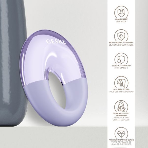 Массажер для глаз GESKE Cool & Warm Eye Massager 7в1 purple HB0314 фото