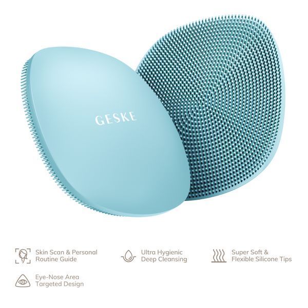 Щітка для обличчя GESKE Facial Brush 4в1 turquoise HB0048 фото