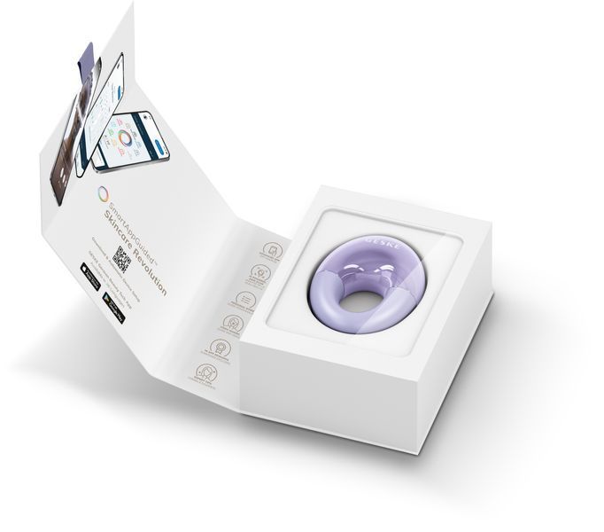 Массажер для глаз GESKE Cool & Warm Eye Massager 7в1 purple HB0314 фото