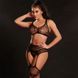 Комплект бодистокинг JSY &laquo;Твоя Луиза&raquo; One Size, Black, топ, чулки-стокинги, имитация гартеров, сет SO9262 фото 3