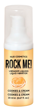 Рідкий вібратор NUEI Rock Me! Печиво з кремом (20 мл) &mdash; з ефектом пульсації та зігрівання NU890485 фото