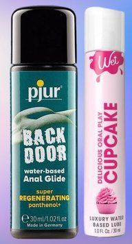 Набор лубрикантов pjur backdoor Regenerating 30 мл + Wet Oral Play Cupcake (30 мл) LB544 фото