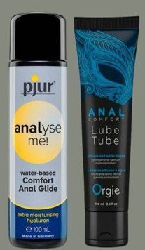 Набор лубрикантов pjur analyse me! Comfort water glide 100 мл + ANAL COMFORT, 100 мл ORGIE LB956 фото