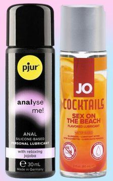 Набор лубрикантов pjur analyse me! Relaxing jojoba silicone 30 мл + System JO Cocktails S*x on the Beach (60 мл) LB615 фото
