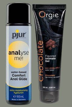 Набор лубрикантов pjur analyse me! Comfort water glide 100 мл + LUBE TUBE шоколад, 100 мл ORGIE LB1008 фото
