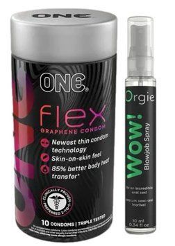 Комплект Набір 10 штук ONE Flex графен + Спрей  WOW! ментол: 10 мл. ORGIE  SOS6247 фото