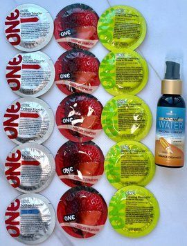 Набор 15 штук ONE Tattoo Touch, Flavor Waves, Glowing Pleasures + Sensuva Natural Water-Based Orange Creamsicle (57 мл) SOS3956 фото