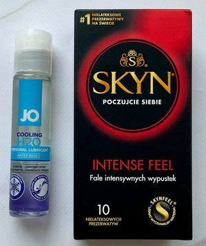 Комплект Skyn Intense Feel 10 шт - Лубрикант System JO H2O COOLING (30 мл) SOS2842 фото