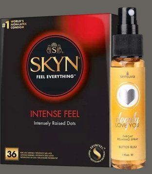 Комплект Skyn ​​Intense feel 36 штук + Спрей Sensuva Deeply Love You Butter Rum (29 мл) SOS5375 фото