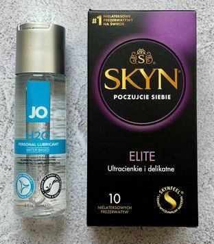 Набір Skyn Elite 10 шт + Лубрикант System JO H2O ORIGINAL (60 мл)  SOS2695 фото