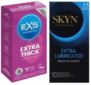 Набор с SKYN Extra Lube 10 штук + EXS Extra Safe 12 шт SOS7997 фото