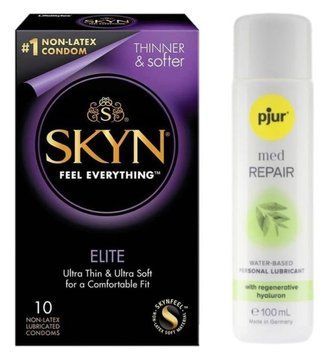 Комплект SKYN Elite 10 шт + Pjur MED Repair Glide 100 мл SOS13172 фото