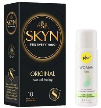 Комплект SKYN Original 10 шт + Pjur Woman Aloe 30 мл SOS13222 фото