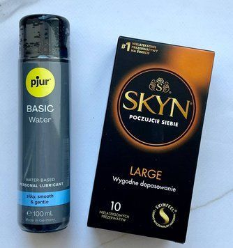 Комплект SKYN Large 10 шт + Лубрикант pjur Basic waterbased 100 мл SOS2054 фото