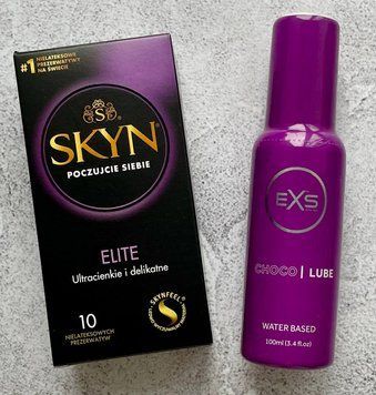Комплект Skyn Elite 10 шт - Лубрикант EXS Choco Lube 100 мл SOS2601 фото