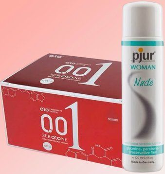 OLO возбуждающие 001 (красные) 10 штук+ Лубрикант pjur Woman Nude 100 мл SOS4603 фото