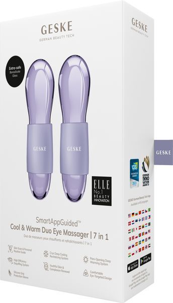 Двойной массажер для глаз GESKE Cool&Warm Duo Eye Massager 7в1 purple HB0325 фото