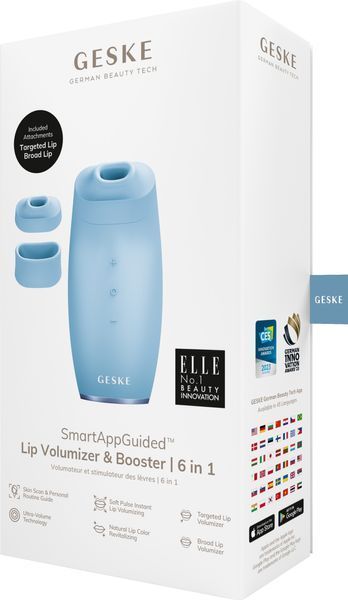 Пристрій для збільшення об'єму губ GESKE Lip Volumizer&Booster 6в1 aquamarine HB0406 фото