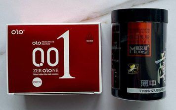 Набір OLO 001 з розігріваючим ефектом 10 шт + Muaisi  0.02 мм Black 12 шт SOS2745 фото